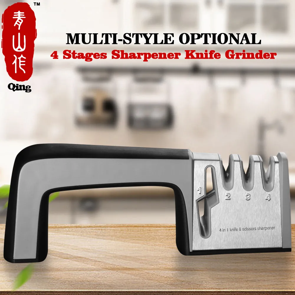 Qing Multifunctional Knife Sharpener Knife Sharpener Kitchen Sharpening Stone Tungsten Steel and Ceramic Kitchen Knives Tools
Qing Multifunctional Knife Sharpener Knife Sharpener Kitchen Sharpening Stone Tungsten Steel and Ceramic Kitchen Knives Tools