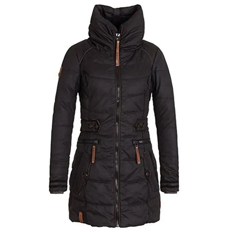 Parka Women Cotton Coat Casual Winter 2019 Warm Black Clothes Turtleneck Outerwear Zipper Pocket Jackets Female Fashion Overcoat
Parka Women Cotton Coat Casual Winter 2019 Warm Black Clothes Turtleneck Outerwear Zipper Pocket Jackets Female Fashion Overcoat