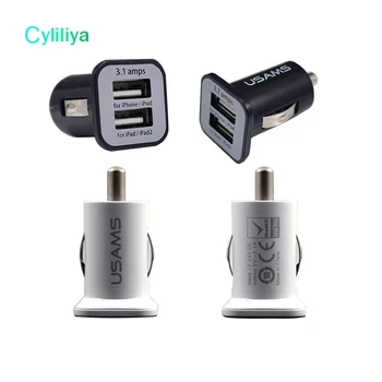 cyliliya 50pcs Mini Micro 3.1A Double Dual USB Car Charger power adapter For iPhone iPod iPad Samsung
cyliliya 50pcs Mini Micro 3.1A Double Dual USB Car Charger power adapter For iPhone iPod iPad Samsung