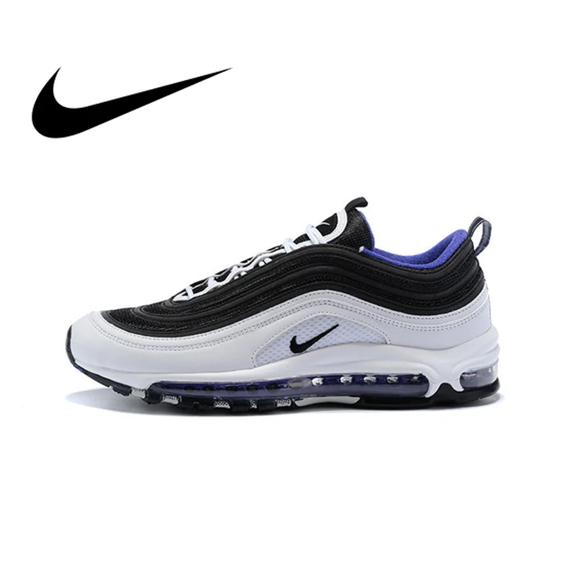Original authentic Nike Air Max 97 OG QS men's running shoes comfortable outdoor sports shoes slow walking 2019 new 917646-008 
Original authentic Nike Air Max 97 OG QS men's running shoes comfortable outdoor sports shoes slow walking 2019 new 917646-008