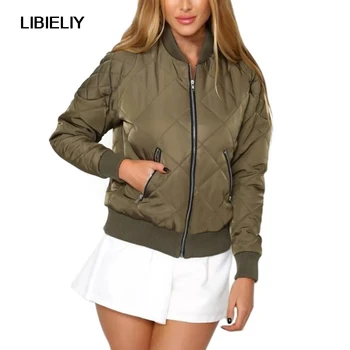 Women Clothing Casual Autumn Basic Jacket Coat Zipper Army Green Bomber Jacket Winter Women Cool Outwear Parka 2 Colors S-L
Women Clothing Casual Autumn Basic Jacket Coat Zipper Army Green Bomber Jacket Winter Women Cool Outwear Parka 2 Colors S-L