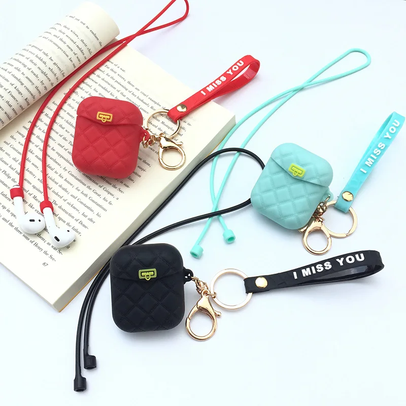 Luxury Bluetooth Wireless Earphone Case For Apple AirPods 1 2 Silicone Charging Women Bag protective Headphone Silicon cover
Luxury Bluetooth Wireless Earphone Case For Apple AirPods 1 2 Silicone Charging Women Bag protective Headphone Silicon cover