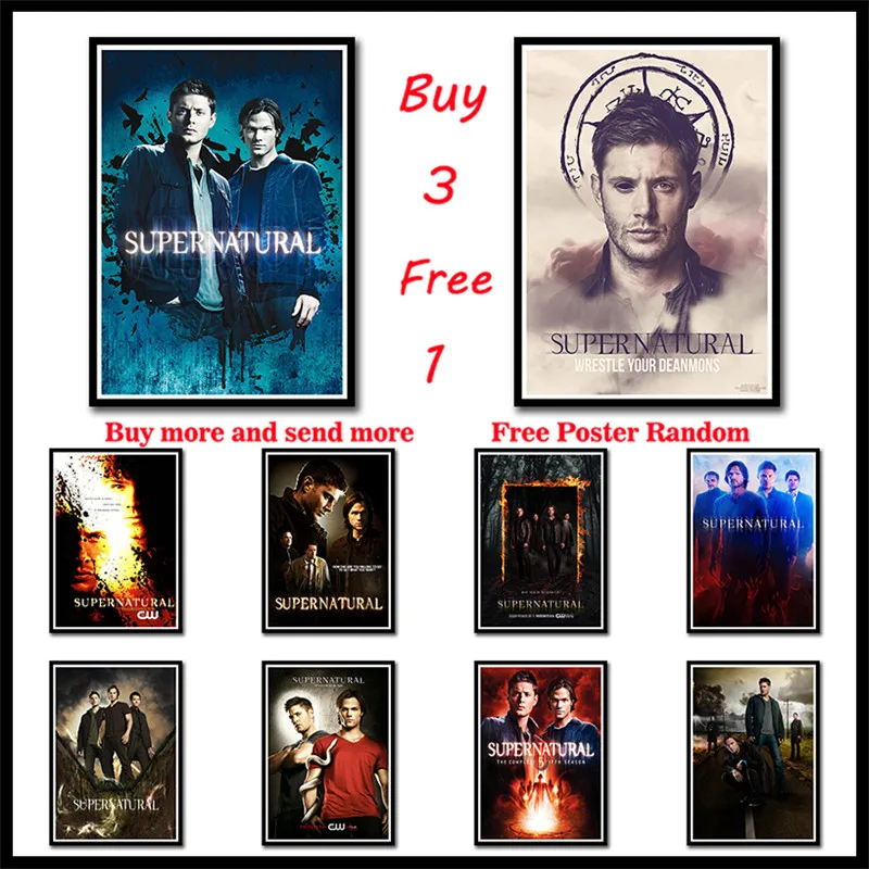 Supernatural Coated Paper Posters wallpaper Style Poster Wall Bar House Decoration Painting core Frameless
Supernatural Coated Paper Posters wallpaper Style Poster Wall Bar House Decoration Painting core Frameless