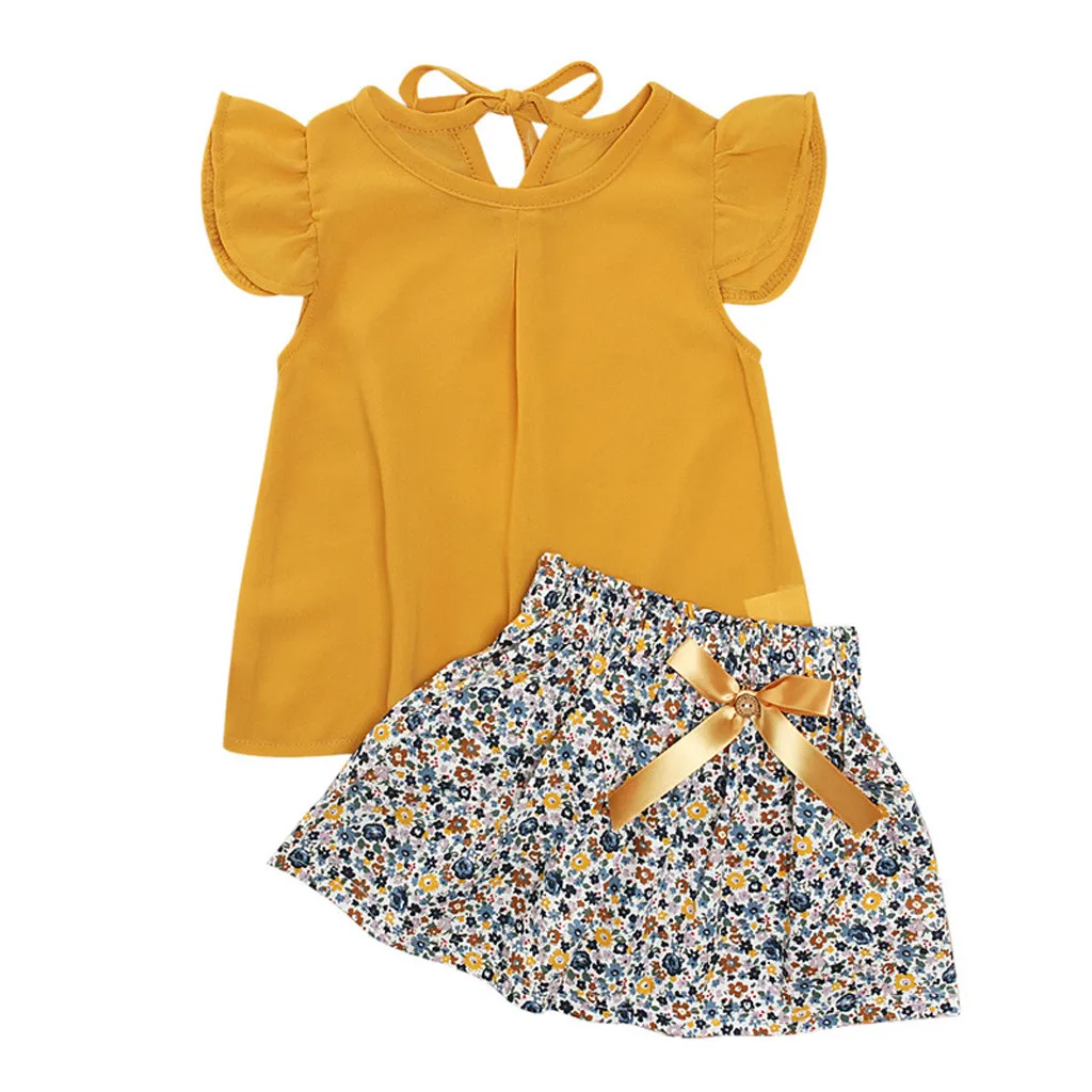 SAGACE Children's Sets kid clothes swimsuit kids Children's Clothing summer sets girls kids Ruffled Tops Bow Floral Skirt 19May3
SAGACE Children's Sets kid clothes swimsuit kids Children's Clothing summer sets girls kids Ruffled Tops Bow Floral Skirt 19May3