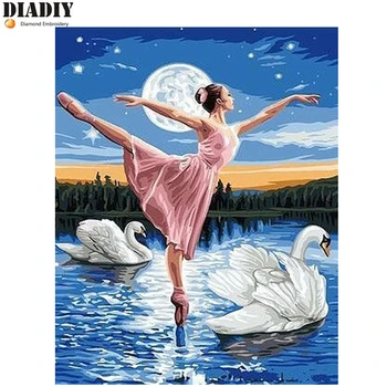 5D Round diamond painting diy diamond painting embroidery cross stitch Home Decor Full diamond mosaic Ballet Girl Swan
5D Round diamond painting diy diamond painting embroidery cross stitch Home Decor Full diamond mosaic Ballet Girl Swan