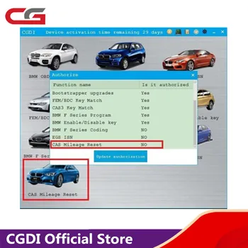 CAS Mileage Reset Authorization for CGDI Prog for BMW MSV80 Key Programmer Add in 24 hours
CAS Mileage Reset Authorization for CGDI Prog for BMW MSV80 Key Programmer Add in 24 hours
