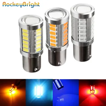 Rockeybright Amber White Red 12V 33SMD 5630 1156 Car LED Turn signal Bulb BA15S Brake Parking Stop Lamps Daytime Running Light
Rockeybright Amber White Red 12V 33SMD 5630 1156 Car LED Turn signal Bulb BA15S Brake Parking Stop Lamps Daytime Running Light
