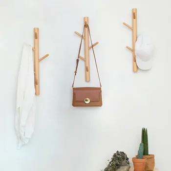 Punching wall-mounted clothes hook creative wall hanging hook free Nordic wall top hat rack solid wood guan Hanger LM514953py
Punching wall-mounted clothes hook creative wall hanging hook free Nordic wall top hat rack solid wood guan Hanger LM514953py