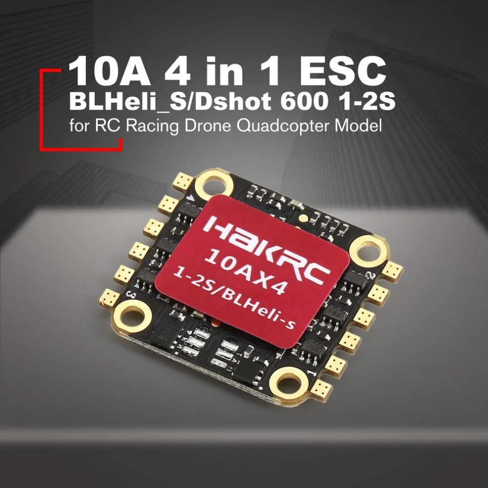OCDAY 10A 4 in 1 1-2S BLHeli_S/Dshot 600 ESC Electronic Speed Controller for RC Racing Drone Quadcopter Multicopter Accessories
OCDAY 10A 4 in 1 1-2S BLHeli_S/Dshot 600 ESC Electronic Speed Controller for RC Racing Drone Quadcopter Multicopter Accessories