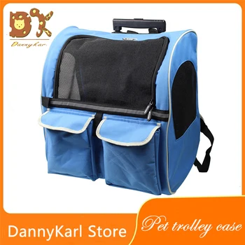 DannyKal Pet Double Wheel Trolley Bag Cat And Dog Portable Out Bag Rolling Luggage Fine Funing Suitcase Ravel Wheel Backpack
DannyKal Pet Double Wheel Trolley Bag Cat And Dog Portable Out Bag Rolling Luggage Fine Funing Suitcase Ravel Wheel Backpack