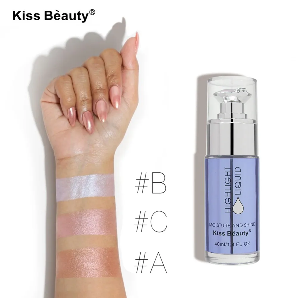 2017 New Kiss Beauty Makeup Long Lasting 1PC Pigment Shimmer Shine Pink White Gold Face Contour Liquid Highlighters 
2017 New Kiss Beauty Makeup Long Lasting 1PC Pigment Shimmer Shine Pink White Gold Face Contour Liquid Highlighters