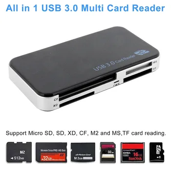 Universal Memory Card Reader USB 3.0 All In 1 Compact Flash CF Adapter Micro SD MS XD 5Gbps Multi-function Cards Readers EM88
Universal Memory Card Reader USB 3.0 All In 1 Compact Flash CF Adapter Micro SD MS XD 5Gbps Multi-function Cards Readers EM88