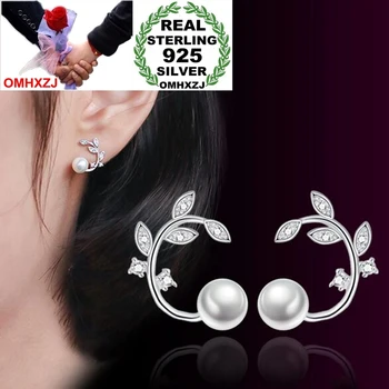 OMHXZJ Wholesale Sweet Fashion OL Woman Lady Party Gift Fresh Flower Branch Zircon Pearl 925 Sterling Silver Stud Earrings YS360
OMHXZJ Wholesale Sweet Fashion OL Woman Lady Party Gift Fresh Flower Branch Zircon Pearl 925 Sterling Silver Stud Earrings YS360