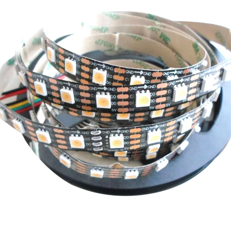 5mX High quality APA102 5050SMD White color addressable led strip 144LED/72LED/60LED/32LED/m Black PCB free shipping
5mX High quality APA102 5050SMD White color addressable led strip 144LED/72LED/60LED/32LED/m Black PCB free shipping