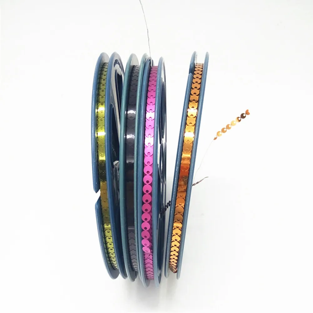 12pcs Garments accessories 3mm length 95meters/reel flat glitter sequin reel with side hole sequins spangle CD for Embroidery
12pcs Garments accessories 3mm length 95meters/reel flat glitter sequin reel with side hole sequins spangle CD for Embroidery