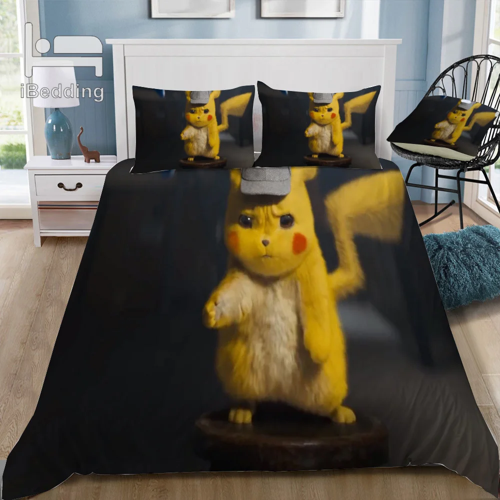 Cute Smart Movie Pokemon Cartoon Pattern 3D Bedding Set Printed Duvet Cover Set Twin Full Queen King Size Dropshipping
Cute Smart Movie Pokemon Cartoon Pattern 3D Bedding Set Printed Duvet Cover Set Twin Full Queen King Size Dropshipping