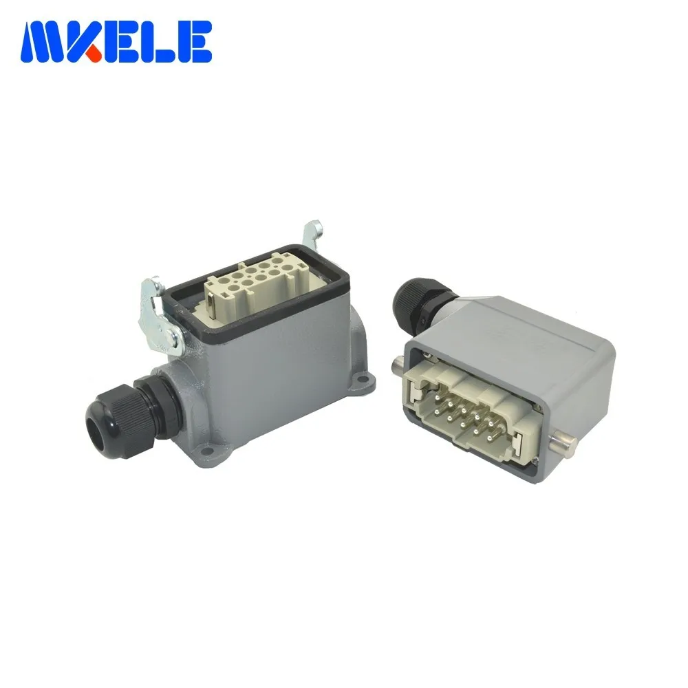 MK-HE-010-3D Heavy Duty Industrial Connectors Single Buckle Rectangular Socket Waterproof Plug From China Electronics Market
MK-HE-010-3D Heavy Duty Industrial Connectors Single Buckle Rectangular Socket Waterproof Plug From China Electronics Market