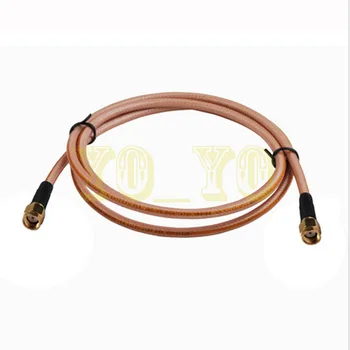 ALLISHOP 2m RP-SMA male to RP SMA male pigtail jumper cable RG400 low loss
