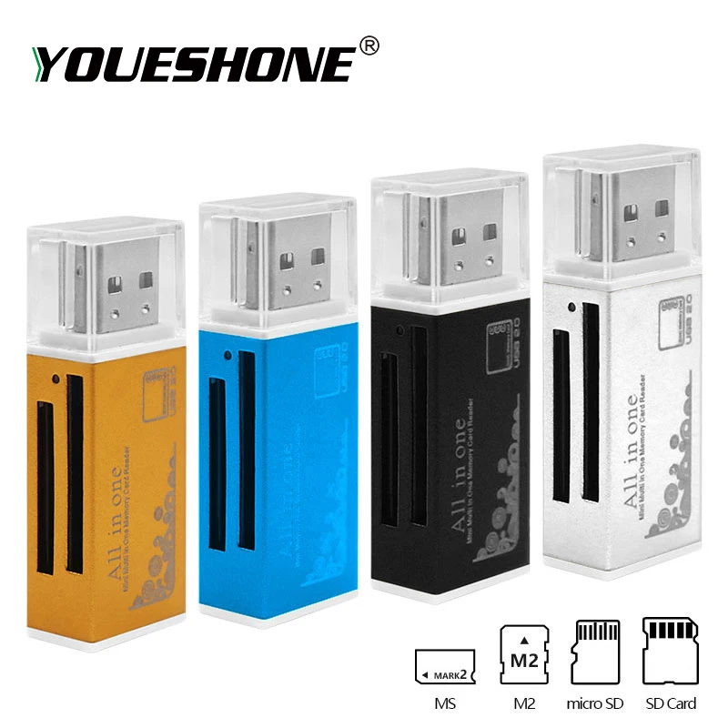 Multi in 1 colorful Memory SD Card Reader for Memory Stick Pro Duo Micro SD,TF,M2,MMC,SDHC MS card reader free shipping
Multi in 1 colorful Memory SD Card Reader for Memory Stick Pro Duo Micro SD,TF,M2,MMC,SDHC MS card reader free shipping