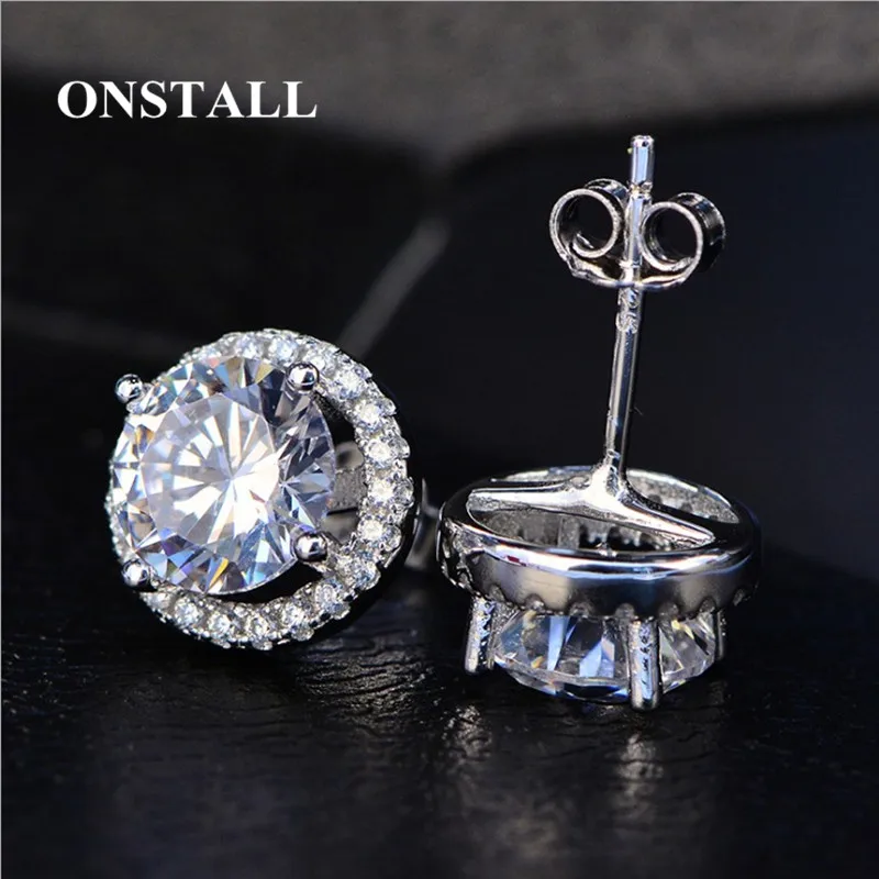 ONSTALL Round Stud Earrings Women Men Cubic Zirconia Environmentally friendly Stud Earrings Male Fashion Simple Girl Jewelry E28
ONSTALL Round Stud Earrings Women Men Cubic Zirconia Environmentally friendly Stud Earrings Male Fashion Simple Girl Jewelry E28