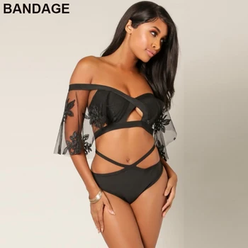 2018 New Sexy Women Couture Off Shoulder One Piece Cut Out Bardot Pink Black Embroidered Mesh Swimsuit Bodysuist Bikini Swimwear
2018 New Sexy Women Couture Off Shoulder One Piece Cut Out Bardot Pink Black Embroidered Mesh Swimsuit Bodysuist Bikini Swimwear