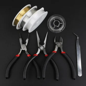 1 set Pliers Scissors Tweezers Wire Cord Jewelry Tool Set Stainless Steel Flat Nose Pliers For diy Jewelry Making
1 set Pliers Scissors Tweezers Wire Cord Jewelry Tool Set Stainless Steel Flat Nose Pliers For diy Jewelry Making
