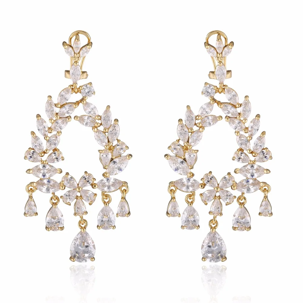 GrayBirds New Arrival Luxury Flower Drop Earring Copper With Cubic Zircon Anniversary Earring Allergy Free MLE030
GrayBirds New Arrival Luxury Flower Drop Earring Copper With Cubic Zircon Anniversary Earring Allergy Free MLE030