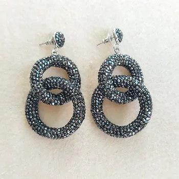5 Pairs Pave Crystal Zircon Jewelry Round Shape Dangle Earring, Fashion circle Earrings Handmade Jewelry Findings ER13
5 Pairs Pave Crystal Zircon Jewelry Round Shape Dangle Earring, Fashion circle Earrings Handmade Jewelry Findings ER13
