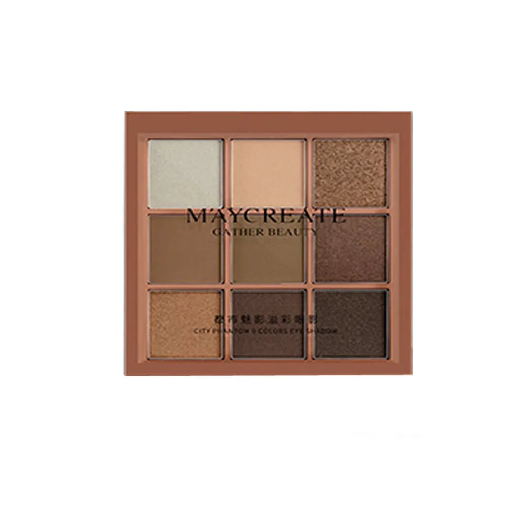 M`AYCREAT 9 Color Makeup Eyeshadow Palette Nude Waterproof Glitter Pigment Smoky Eye Shadow Pallete 9Color Make up Palette F5.8
M`AYCREAT 9 Color Makeup Eyeshadow Palette Nude Waterproof Glitter Pigment Smoky Eye Shadow Pallete 9Color Make up Palette F5.8