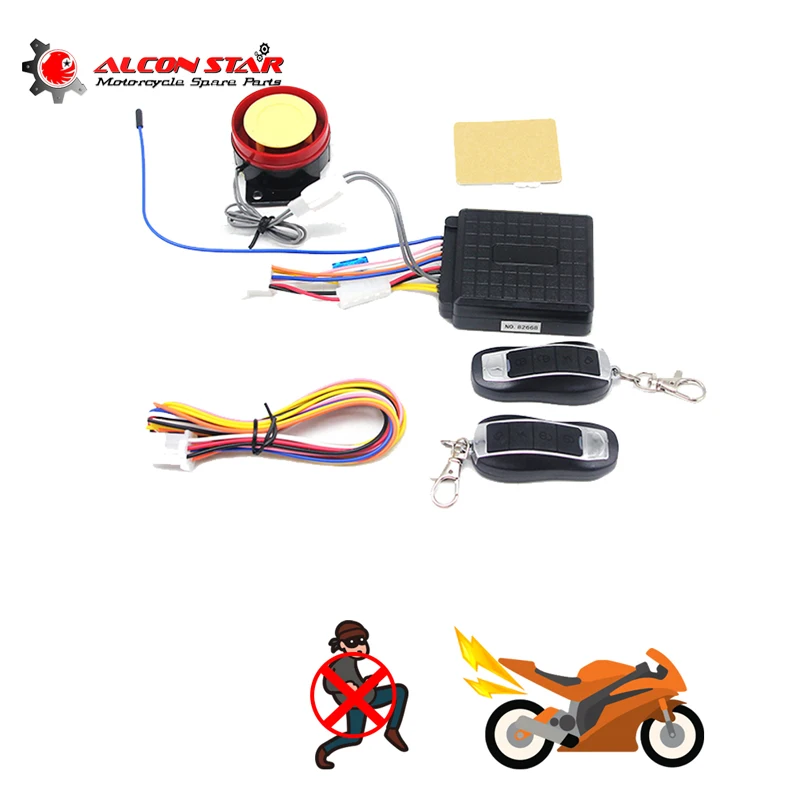 Alconstar- 12V Motorcycle Bike Anti-theft Horn Scooter Security Alarm System 125db Remote Control Engine Start Keyless Cut
Alconstar- 12V Motorcycle Bike Anti-theft Horn Scooter Security Alarm System 125db Remote Control Engine Start Keyless Cut