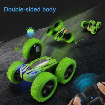 360 Rotate Double-faced Stunt Car RC 4WD Remote Control Off-road Model Kids Toy Gifts S7JN
360 Rotate Double-faced Stunt Car RC 4WD Remote Control Off-road Model Kids Toy Gifts S7JN