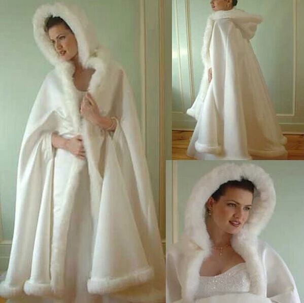 2019 Winter Wedding Cloak Cape Customers Favourite New Design Hooded with Faux Fur Trim Short for Bride Thick Cloak For Bride
2019 Winter Wedding Cloak Cape Customers Favourite New Design Hooded with Faux Fur Trim Short for Bride Thick Cloak For Bride