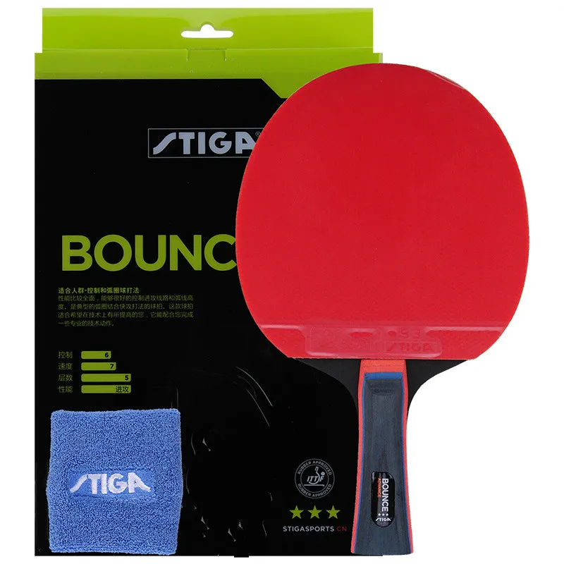 Genuine Stiga PRO BOUNCE 3 stars Table Tennis Racket Ping Pong pimples in rackets offensive Raquete De Ping Pong
Genuine Stiga PRO BOUNCE 3 stars Table Tennis Racket Ping Pong pimples in rackets offensive Raquete De Ping Pong