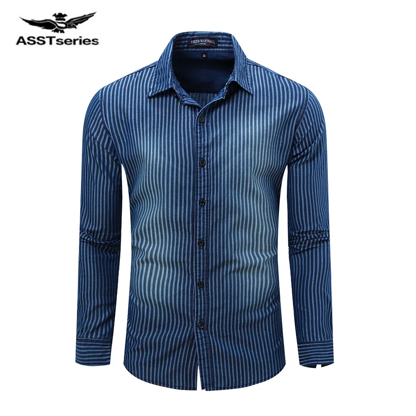 Free Shipping 2017 The New Spring Large Size Men's Wear Collar Cardigan Long Sleeved Shirt Striped Cowboy Shirt 58.8
Free Shipping 2017 The New Spring Large Size Men's Wear Collar Cardigan Long Sleeved Shirt Striped Cowboy Shirt 58.8