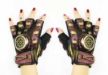 New Steampunk Gear Leather Punk Gloves Vintage Gothic Unisex Cosplay Gloves Medieval Accessory Half Finger Gloves
New Steampunk Gear Leather Punk Gloves Vintage Gothic Unisex Cosplay Gloves Medieval Accessory Half Finger Gloves