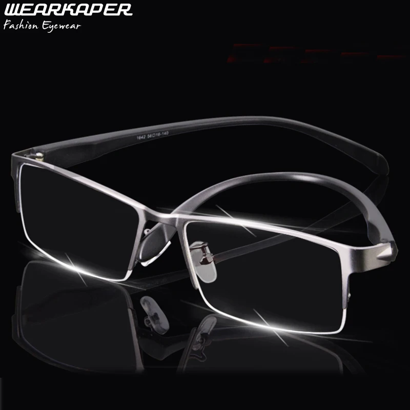 WEARKAPER Titanium Alloy Business Men Reading glasses Men Presbyopia Tr-90 Reader Glasses
WEARKAPER Titanium Alloy Business Men Reading glasses Men Presbyopia Tr-90 Reader Glasses