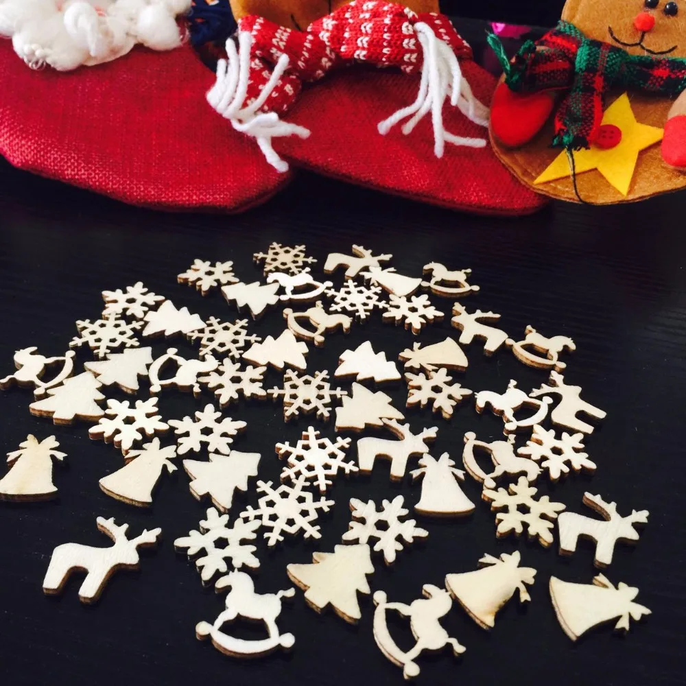 50pcs/lot 6 Designs 20mm Natural Wood Christmas Ornaments Reindeer Tree Snow Flakes Rocking Horse Xmas Bells DIY Decorations
50pcs/lot 6 Designs 20mm Natural Wood Christmas Ornaments Reindeer Tree Snow Flakes Rocking Horse Xmas Bells DIY Decorations