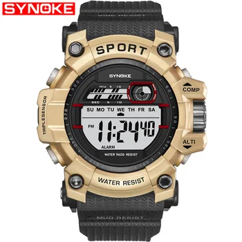 SYNOKE 2019 Men Outdoor Sport Watch Waterproof Digital LED S Male Shock Military Electronic Wrist Watches relogio masculino
SYNOKE 2019 Men Outdoor Sport Watch Waterproof Digital LED S Male Shock Military Electronic Wrist Watches relogio masculino