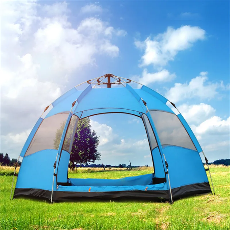 3-5 People Pop Up Tents Wind Water Proof Big Capacity 2 Layers Outdoor Camping Tent
3-5 People Pop Up Tents Wind Water Proof Big Capacity 2 Layers Outdoor Camping Tent