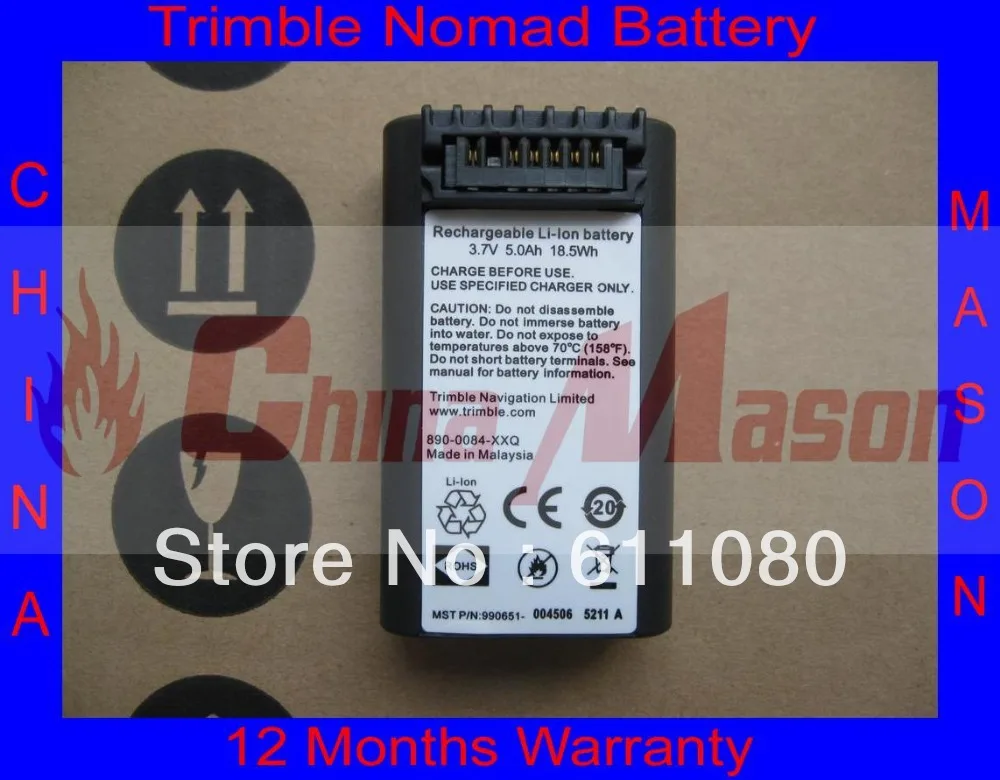 High Quality Battery for Trimble Nomad, Trimble TS662 TS635 TS862 Nomad, Battery for Spectra Focus 6 & 8 P/N: EGL-Z1006
High Quality Battery for Trimble Nomad, Trimble TS662 TS635 TS862 Nomad, Battery for Spectra Focus 6 & 8 P/N: EGL-Z1006