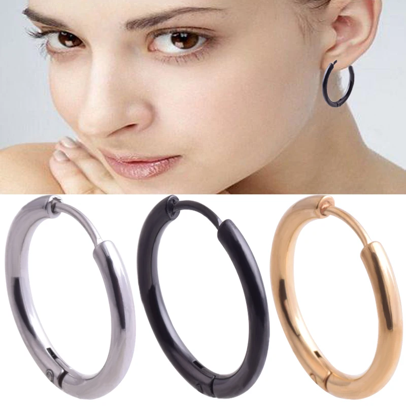1PC Stainless Steel Hoop Jewelry Earrings Punk Round Earrings Circle for Women Man Girls
1PC Stainless Steel Hoop Jewelry Earrings Punk Round Earrings Circle for Women Man Girls