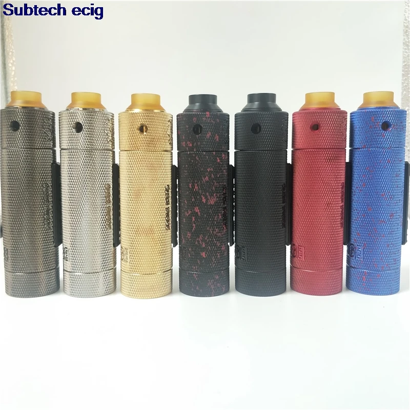 

2019 newest slam piece Mechanical Mod with Shot RDA kit 18350 18650 20700 21700 Battery 30mm brass Mech Mod vape mod kit