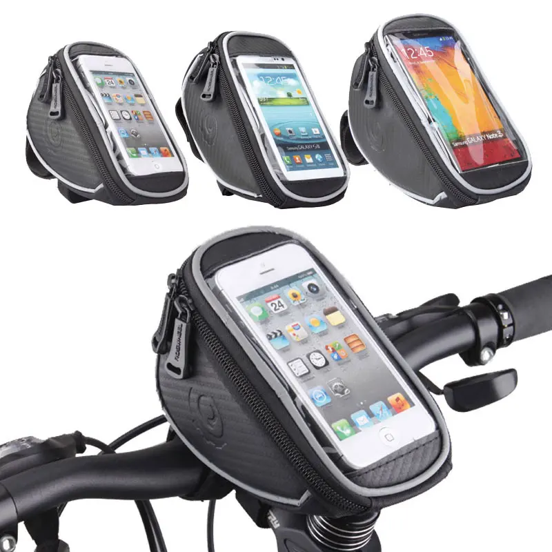 

4.2" 5" 5.5" ROSWHEEL Touchscreen Bicycle Phone Case Cycling Top Tube Bag Panniers Mountain Bike Handlebar Bycicle Bag Pouch