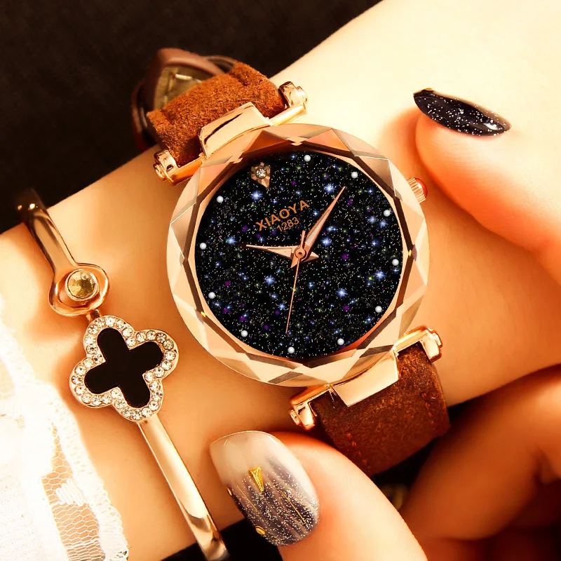 Vintage Starry Sky Luminous Watch Women Leather Quartz Wrist Watch Ladies Watch Casual Clock Female Relogio Feminino
Vintage Starry Sky Luminous Watch Women Leather Quartz Wrist Watch Ladies Watch Casual Clock Female Relogio Feminino