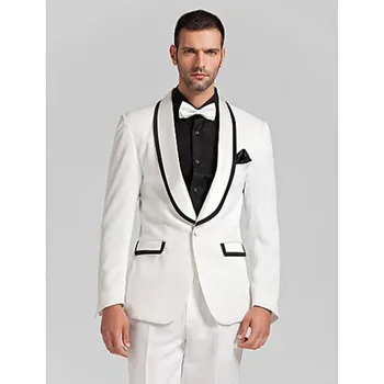 2017 slim Groom Tuxedo mens suit Shawl Lapel Ivory One Button Groomsman/Bridegroom Wedding Prom Suits for men ( jacket+Pants)
2017 slim Groom Tuxedo mens suit Shawl Lapel Ivory One Button Groomsman/Bridegroom Wedding Prom Suits for men ( jacket+Pants)