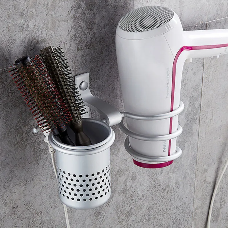 Hair Dryer Holder With Cup Households Rack Hair Blow Dryer Shelf Metal Wall Mount Bathroom Accessories Gold Hair Dryer Rack
Hair Dryer Holder With Cup Households Rack Hair Blow Dryer Shelf Metal Wall Mount Bathroom Accessories Gold Hair Dryer Rack