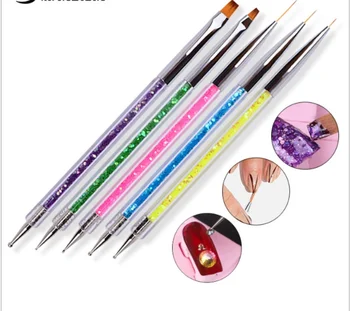 5pcs/set Nail Art Two Head Brush Pen Handle UV Gel Polish Painting Drawing Line Flat Dotting Tips Tools Manicure /by dhl 100sets
5pcs/set Nail Art Two Head Brush Pen Handle UV Gel Polish Painting Drawing Line Flat Dotting Tips Tools Manicure /by dhl 100sets