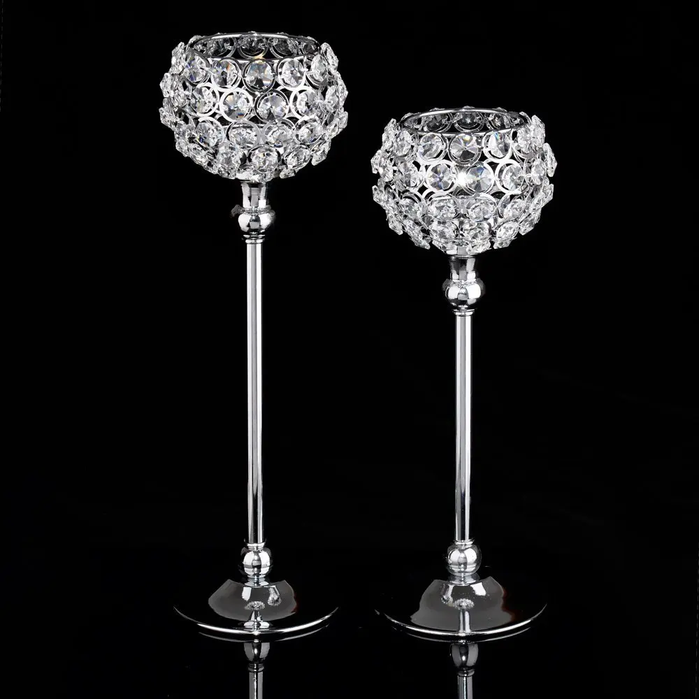 Crystal Globe Tea Light Holder Silver Metal Candle holder for Wedding centerpieces decor-2PCS/SET
Crystal Globe Tea Light Holder Silver Metal Candle holder for Wedding centerpieces decor-2PCS/SET
