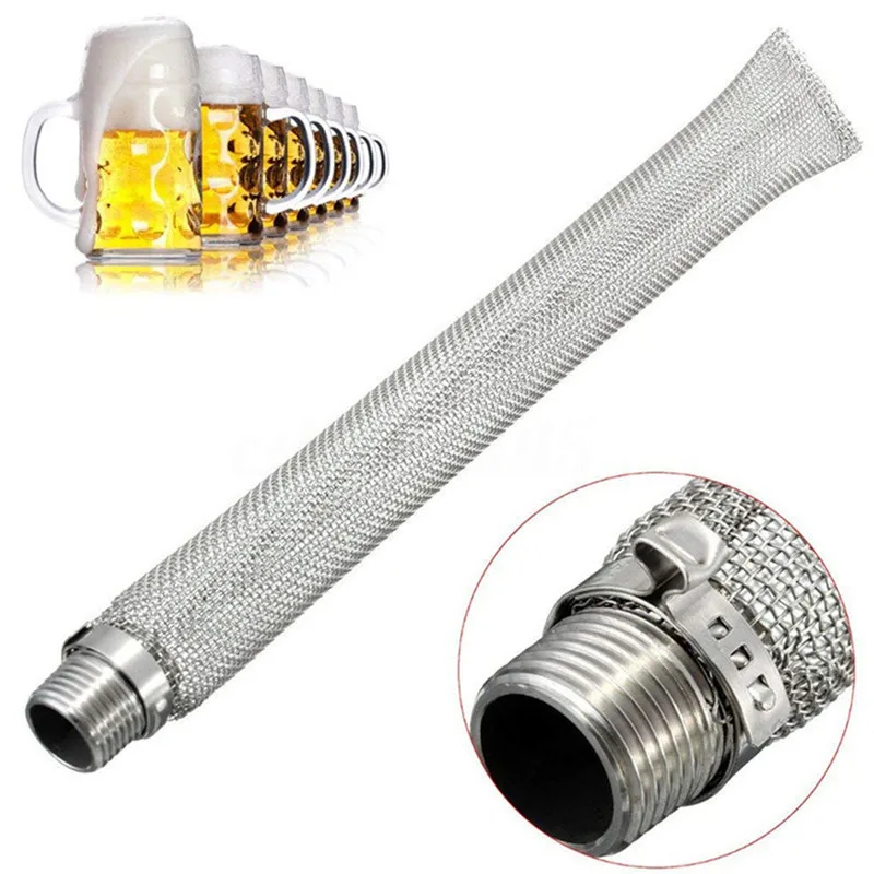 12 Inch/6 Inch 300Micron Stainless Steel Bazooka Screen 1/2'' NPT for Homebrew Beer Kettle or Mash Tun/mesh Filter
12 Inch/6 Inch 300Micron Stainless Steel Bazooka Screen 1/2'' NPT for Homebrew Beer Kettle or Mash Tun/mesh Filter