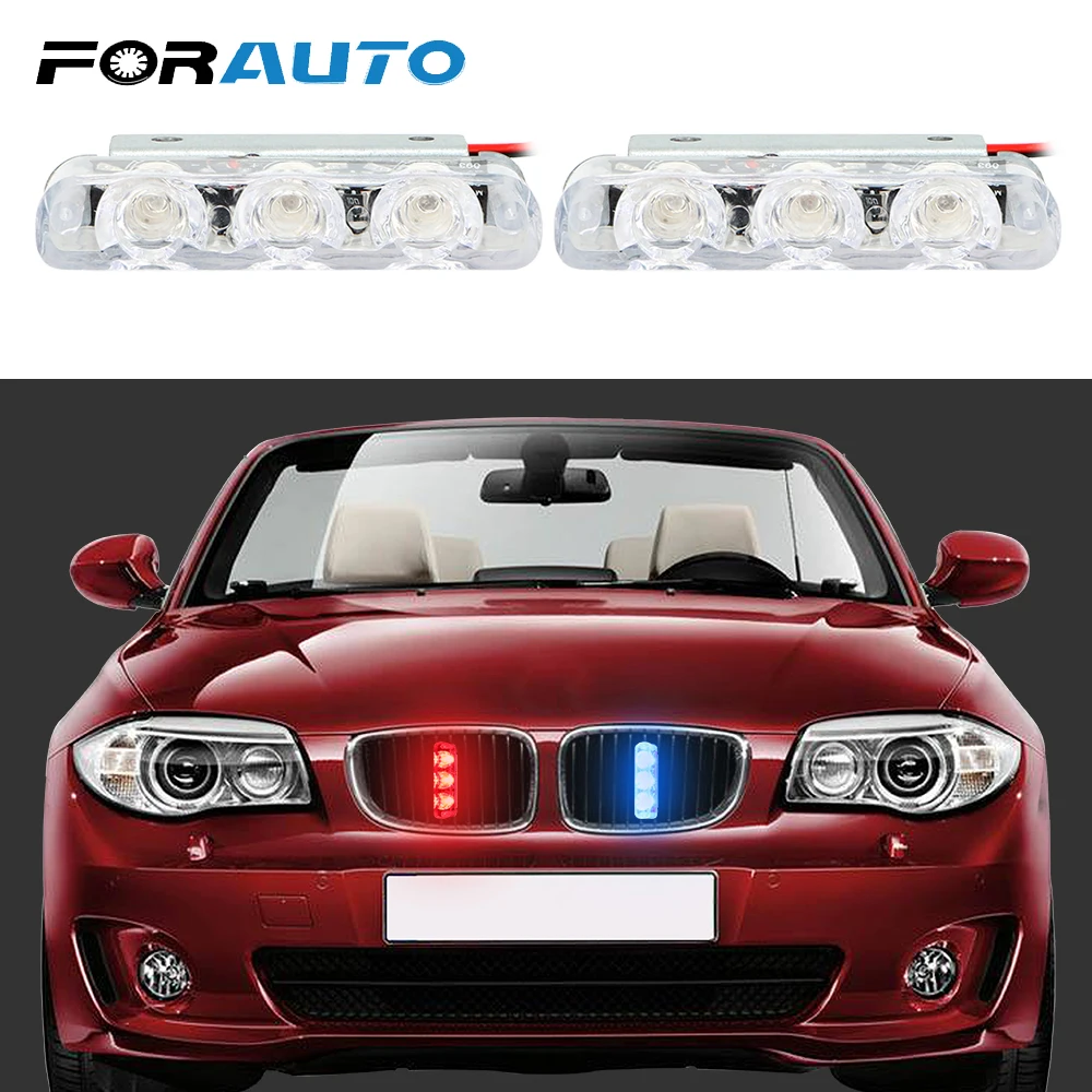 FORAUTO Taillight Driving Lamp Universal 3 LED Strobe Light Car-styling Moto Stop Warning Lamp 1 Pair
FORAUTO Taillight Driving Lamp Universal 3 LED Strobe Light Car-styling Moto Stop Warning Lamp 1 Pair